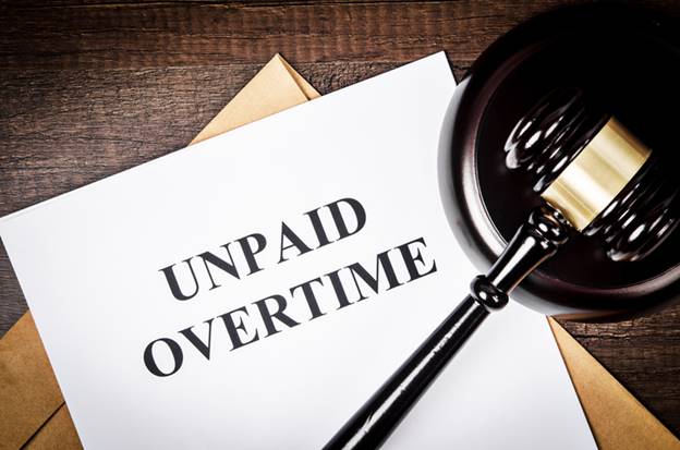 Unpaid Overtime paper and Gavel
